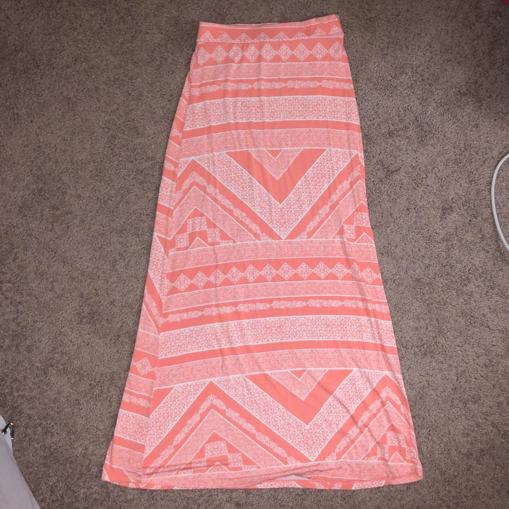 Creamsicle Colored Maxi Skirt